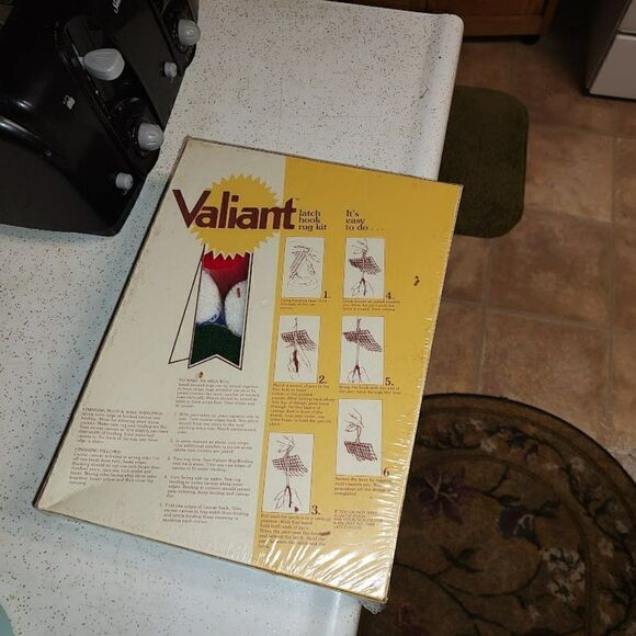 New Vintage Valiant Bells Latch Hook Wall Hanging 12 X 24 - Picture 2 of 2